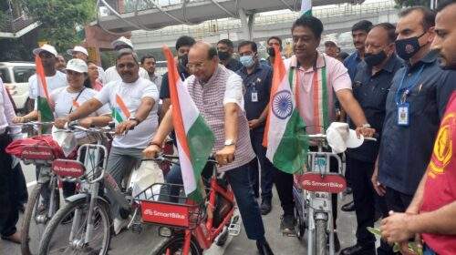 उपराज्यपाल ने तिलक मार्ग पर ‘हर घर तिरंगा’ अभियान के बारे में जागरूकता पैदा करने के लिए “तिरंगा साइकिल रैली” को झंडी दिखाकर रवाना किया